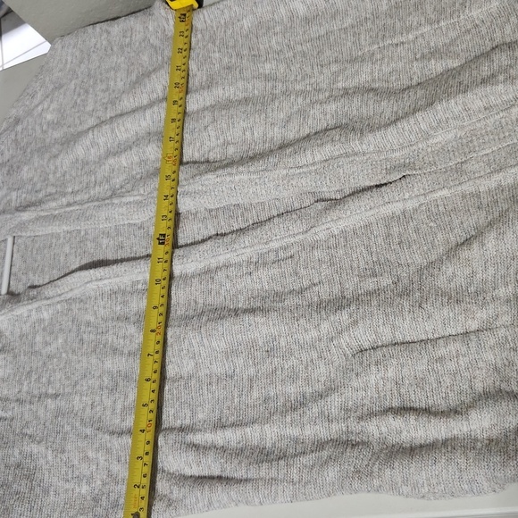 Pure Jill Cardigan Womens Size XL Petite Open Long Sweater Gray White Heather - Picture 8 of 9
